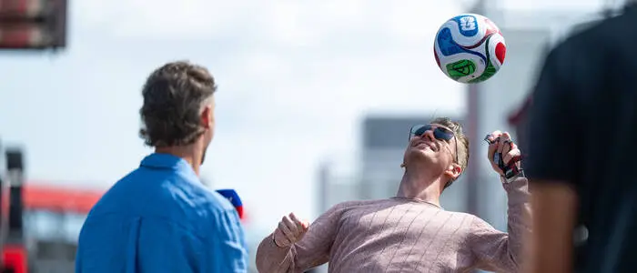 Nico Hülkenberg bewies Ballgefühl