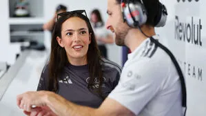 Emma Felbermayr saß bei Audi in Spielberg in der Box