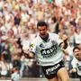 GEPA-09069399002 - GRAZ,AUSTRIA,09.JUN.93 - FUSSBALL - Oesterreichische Bundesliga, Mittleres Play-Off, SK Sturm Graz vs DSV Leoben. Bild zeigt den Jubel von Mario Haas (Sturm). Foto: GEPA pictures