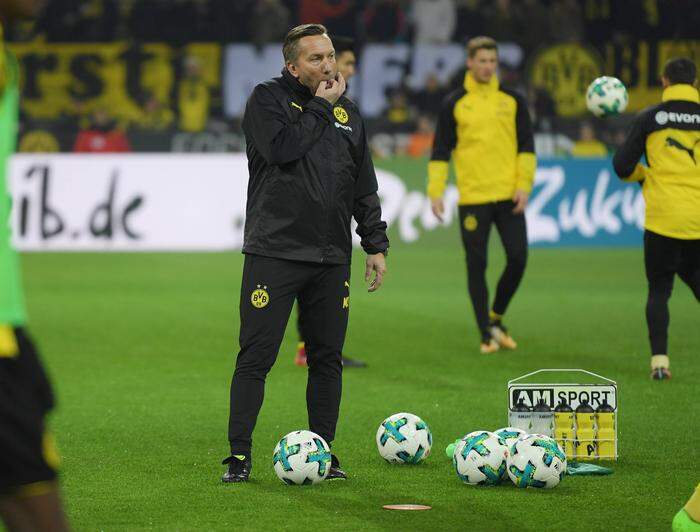 Manfred Schmid als Co-Trainer von Borussia Dortmund