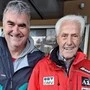 Richard Dieß (rechts) bei seinem 90. Geburtstag