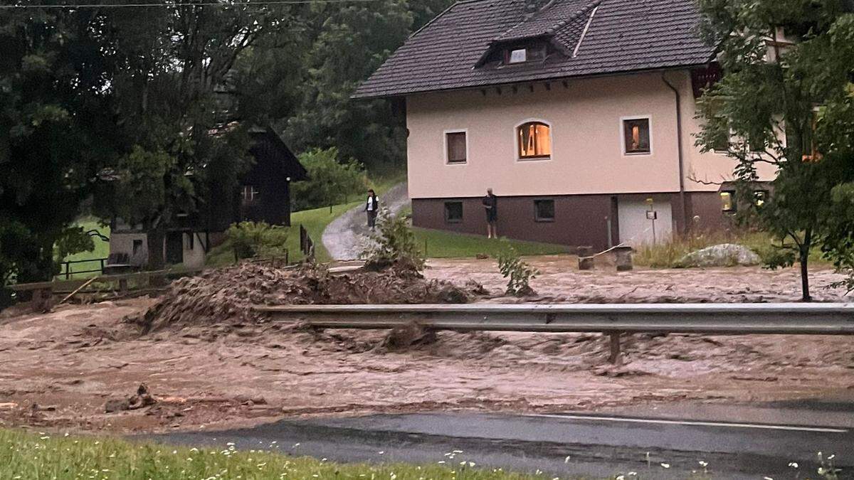 In Oberzeiring richtete die Gewitterzelle große Schäden an