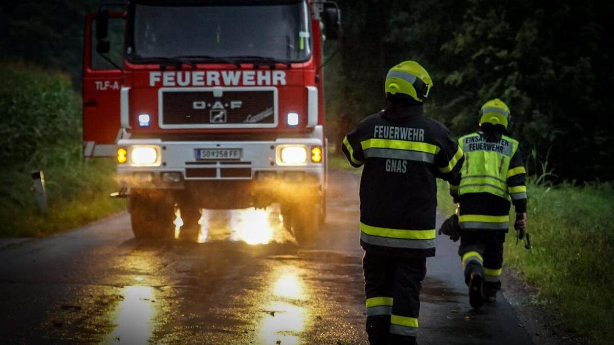 Die Feuerwehr Gnas stand im Einsatz