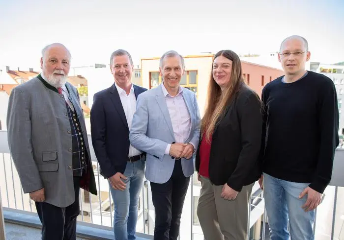 Harald Korschelt, Peter Amreich, Josef Pesserl, Sandra Hofmann und Georg Erkinger.