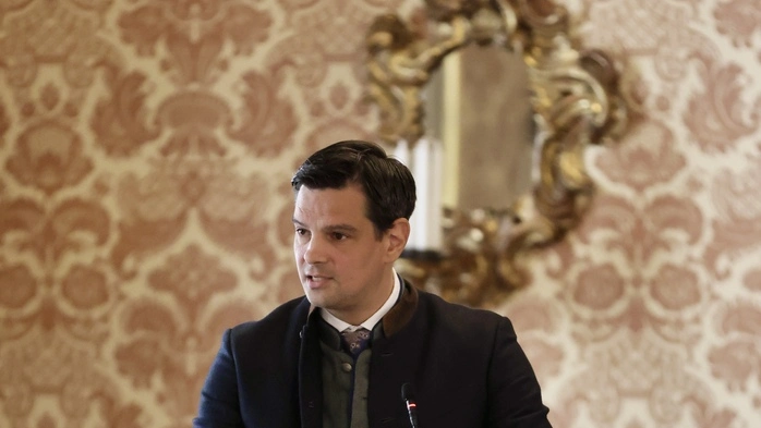 FP-Soziallandesrat Hannes Amesbauer in der Landstube
