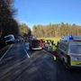 Die Unfallstelle auf der B 74 in St. Peter im Sulmtal