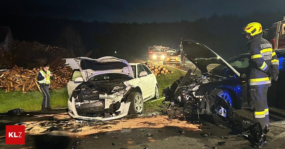 Unfall-in-Ragnitz-Frontal-Kollision-nach-berholman-ver-auf-der-B-73