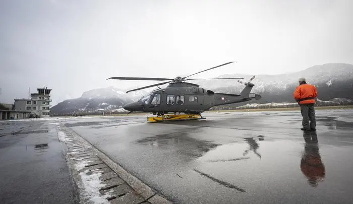 Aigen im Ennstal, Österreich 
Pressekonferenz - Verteidigungsministerin Klaudia Tanner informiert über die neuen Hubschrauber AW 169 Leonardo in Aigen im Ennstal am 23 01 Jänner 