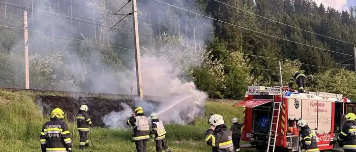 Einsatz an der ÖBB-Strecke bei Kaisersberg 