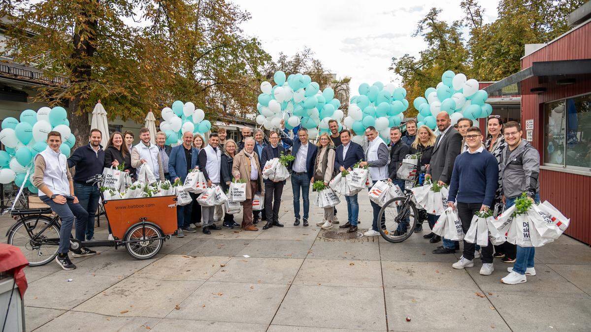 Die Steirer-VP traf sich am Samstag zum Wahlkampffinale am Lendplatz