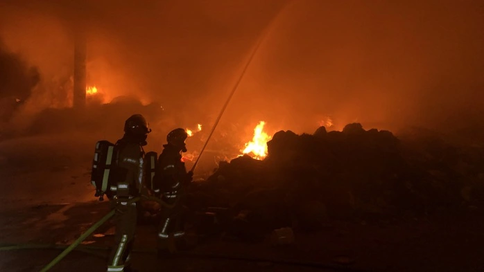 Die Brandbekämpfung dauerte die ganze Nacht