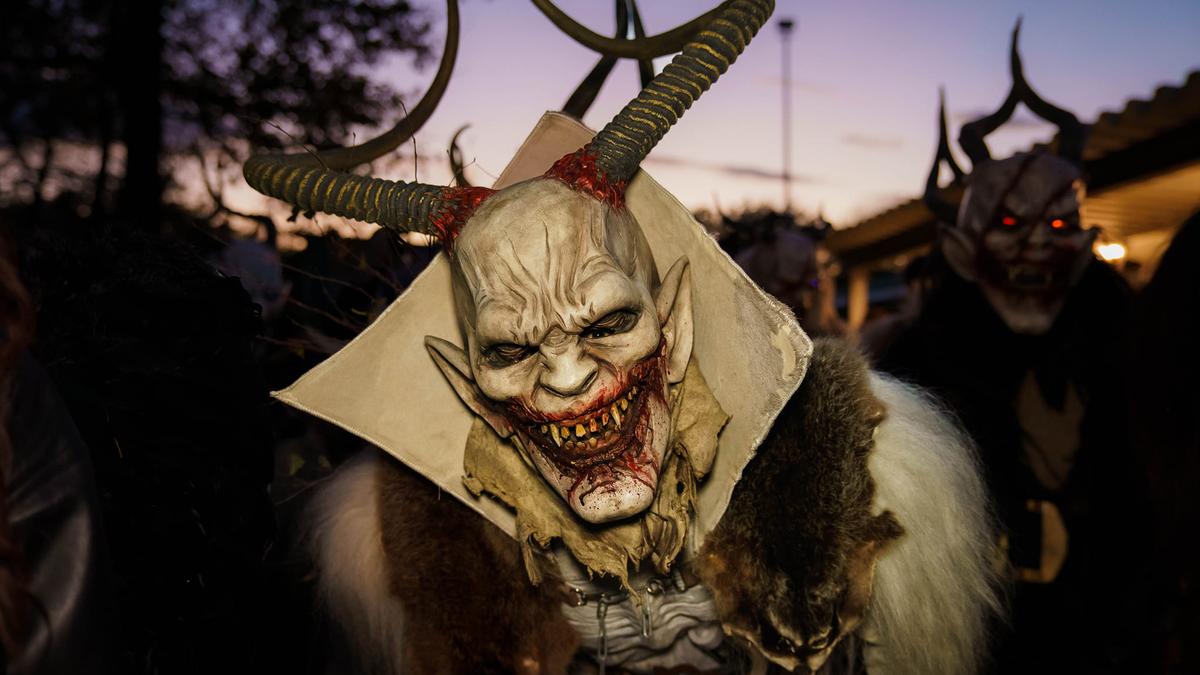 Orc, Percht oder Krampus? Diese Gestalt lehrte jedenfalls den Besuchern in Gössendorf das Fürchten