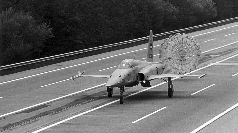 Auch die Schweiz testete früher schon: Hier mit einer F-5 „Tiger“