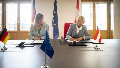 In Brüssel unterzeichente Ministerin Klaudia Tanner mit Deutschland das „Memorandum of Understanding“