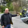 Lebensretter Horst Lienhart an der Unfallstelle
