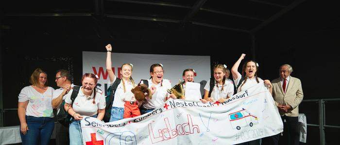 „Sehr euphorisch“: Das Siegerinnenteam aus Lieboch in der Altersklasse zwischen 14 und 17 Jahren