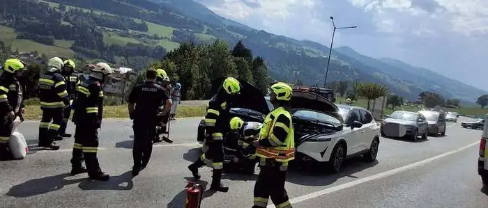 Die Unfallstelle an der B 320