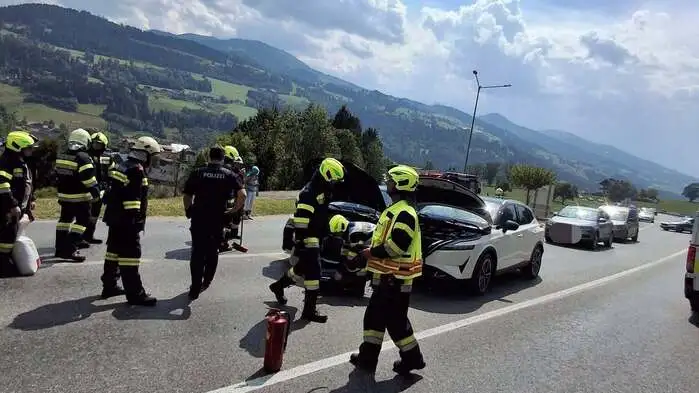 Die Unfallstelle an der B 320