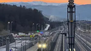 Hunderte Feuerwehrleute waren aufgrund von Staubentwicklung zum Portal des Koralmtunnels angerückt