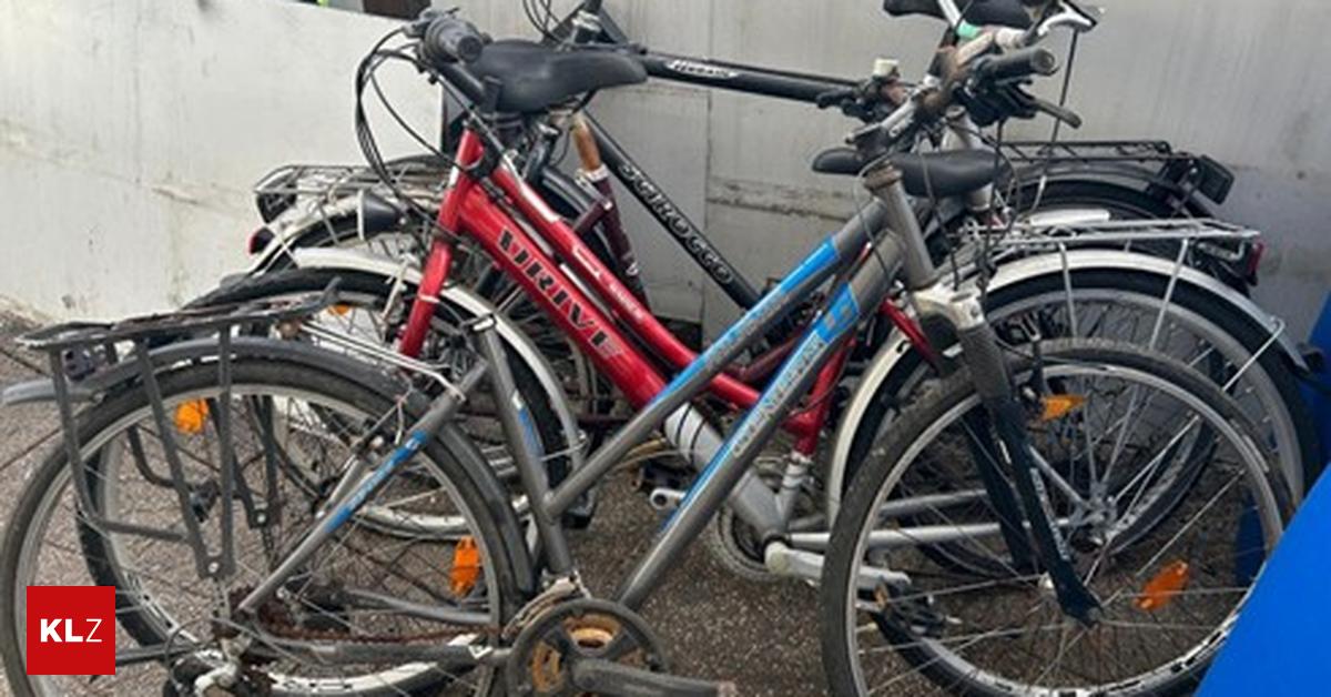 Beute-sichergestellt-Rum-nische-Familie-stahl-reihenweise-Fahrr-der-in-Graz