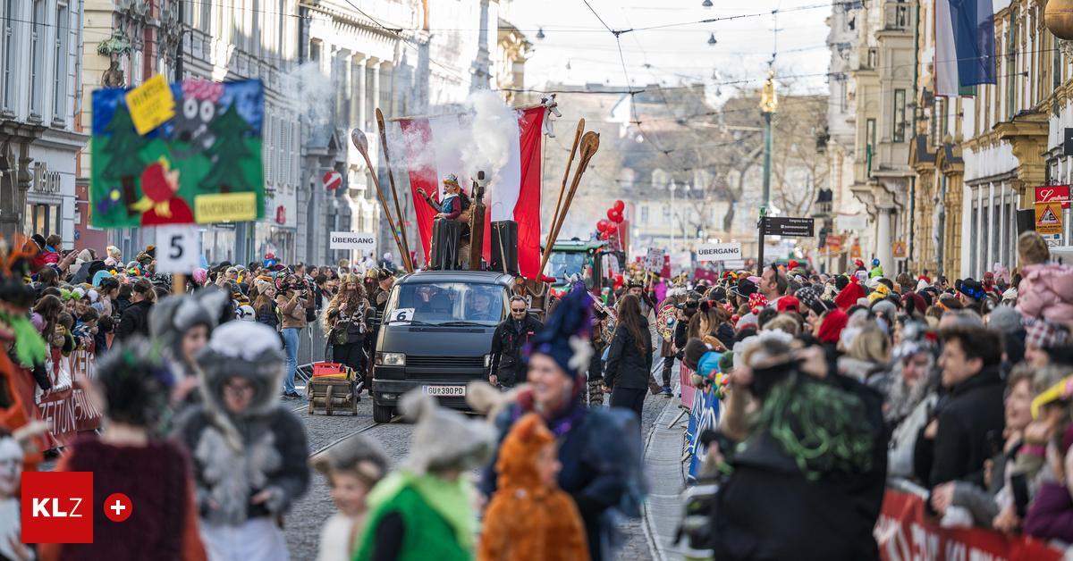 Faschingsumzug: Große Party bei der 50. Auflage in Graz 2024
