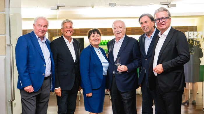 Auf Initiative des steirischen Alt-LH Hermann Schützenhöfer begrüßte Vize-LH Manuela Khom die Ex-Landeschefs Peter Kaiser, Michael Häupl, Franz Voves und Christopher Drexler in der Südoststeiermark.