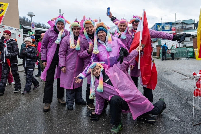 Auf jedes Wetter ist diese Gruppe Einhörner vorbereitet