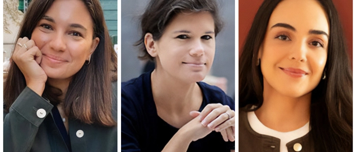 Unternehmerin bzw. Influencerin Madeleine Alizadeh, Digitalexpertin Ingrid Brodnig und Anna Jandrisevits (Stv. Chefredakteurin, die Chefredaktion)