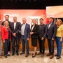 Die Landesparteispitze mit den aussichtsreichen Kandidatinnen und Kandidaten