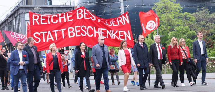Maiaufmarsch der SPÖ in Graz 
