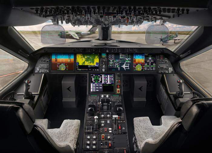 Blick ins Cockpit der C-390