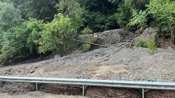 Murenabgänge haben Sonntagnacht den Verkehr auf der A 9 beeinträchtigt
