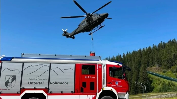 Bereits vergangene Woche musste die FF Untertal-Rohrmoos in der Nähe der Planai zu einem Waldbrand ausrücken