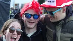 In der Weltcup-Meile ist die Stimmung bereits bestens