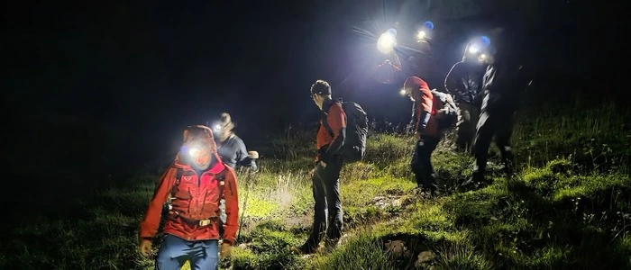 Bergrettung erreichte um 00:38 Uhr die Gruppe auf ca. 1700 m kurz vor dem Niederen Kalmberg