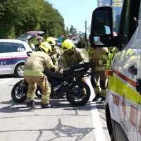 Rettungseinsatz nach Motorradunfall (Archivbild)