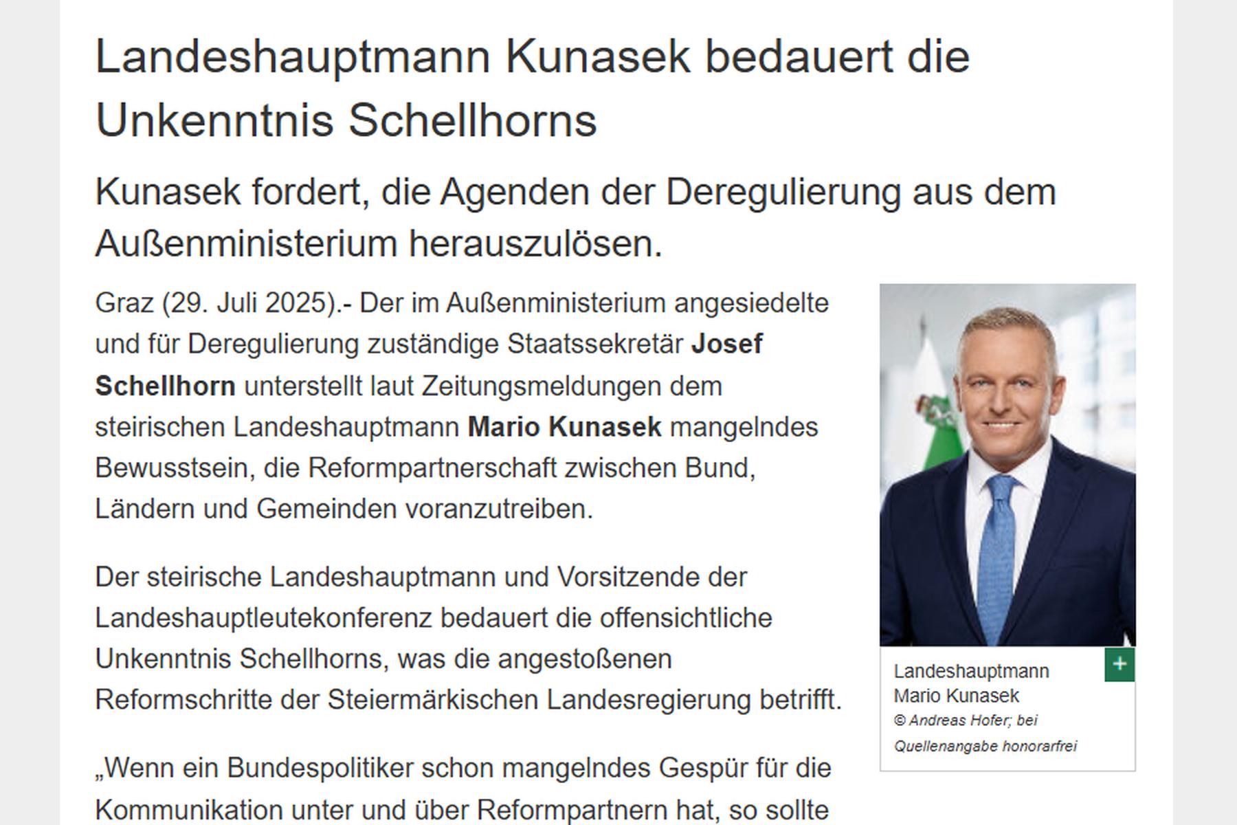 Ist die Schellhorn-Schelte über den Landeskanal zulässig?