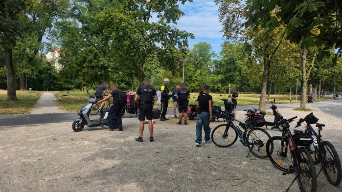 Kontrollaktion im Grazer Augarten