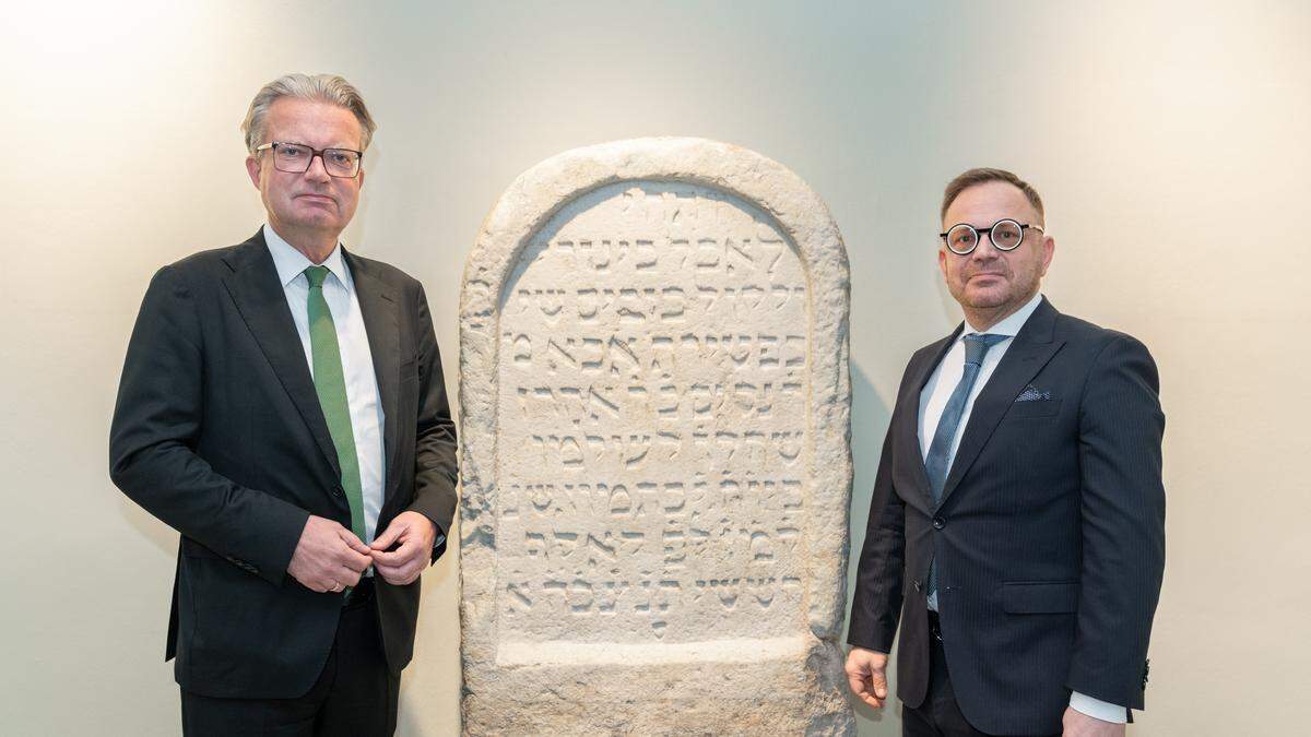 Landeshauptmann Christopher Drexler (ÖVP) und Elie Rosen, Präsident der jüdischen Gemeinde in Graz | Landeshauptmann Christopher Drexler (ÖVP) und Elie Rosen, Präsident der jüdischen Gemeinde in Graz