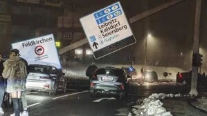 Spektakulärer Zwischenfall auf der Triesterstraße