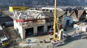 Am neuen Rüsthaus Peggau wird bereits gebaut