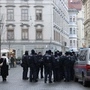 Großes Polizeiaufgebot am Samstagnachmittag vor dem Grazer Congress