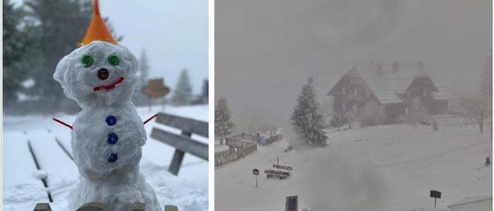 Liebe Grüße vom Alpengasthof am Schöckl, der sich auch durch die Webcam betrachtet winterlich zeigt