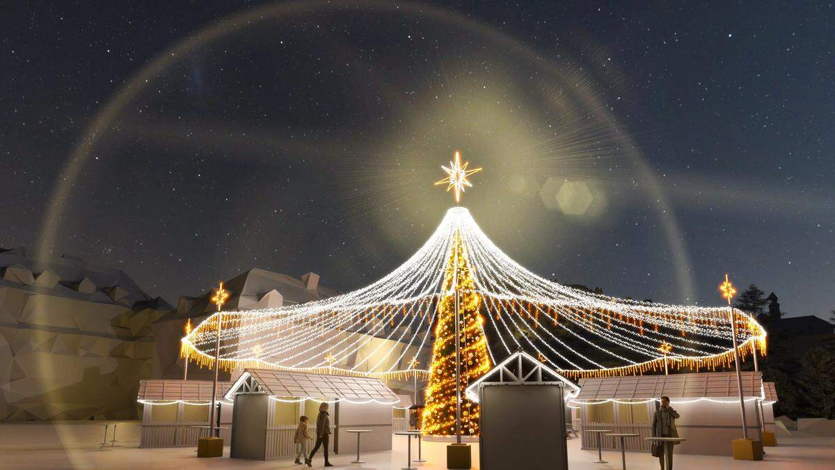 Neues Lichtkonzept beim „Winter Wonderlend“ auf dem Grazer Mariahilferplatz