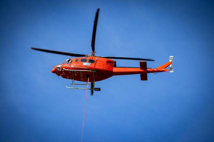 Ein Bell 412 der Firma Heli Austria wird im Einsatz sein