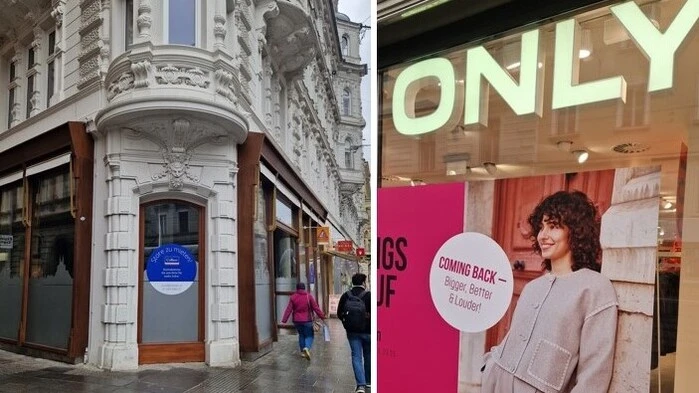 Übersiedelt Only ins Spitzhaus (links)? Ja, heißt es in der Filiale