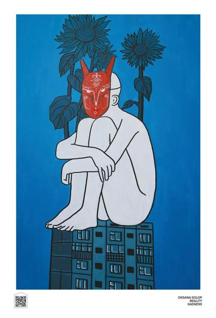 Plakat „Reality Sadness“ von Oksana Solop