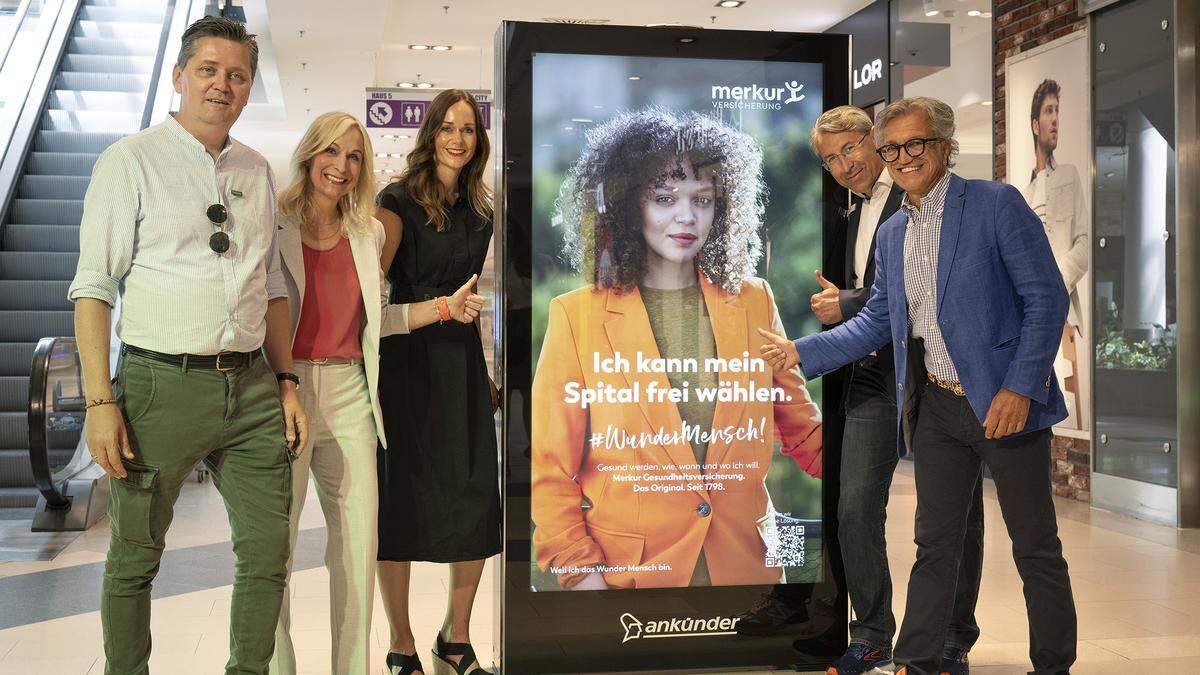 Bernd Schönegger (Ankünder), Heike Fischer (Gewista), Andrea Schoba (Ankünder),
Anton Cech (SC Seiersberg), Dieter Weber (Ankünder)