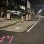 Das „Widerstands-Kollektiv“ markierte diesen vermeintlichen Radweg