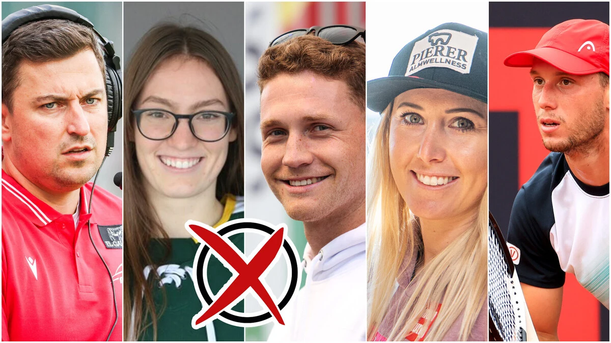 Football-Coach Max Sommer, Eishockey-Export Theresa Schafzahl, Snowboad-Vizeweltmeister Arvid Auner, Ski-EM-Bronzegewinnerin Conny Hütter und Tennis-As Filip Misolic